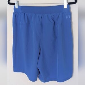Under Armour UA Men's woven Loose Active shorts 7" Inseam Sz M Blue Unlined EUC